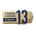 Значок Я работаю в компании Лента 13 лет