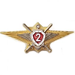 Знак Росгвардии "Классная квалификация" (специалист 2-го класса) для военнослужащих, проходящих военную службу по контракту