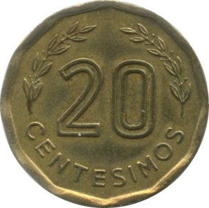 Уругвай 20 сентесимо 1978 год - Форталеза-дель-Серро