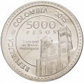 Колумбия 5000 песо 2015 год - Лаура Святой Екатерины Сиенской