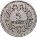 Франция 5 франков 1949 год (без отметки МД)