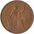 Великобритания 1 пенни 1948 год (бронза)