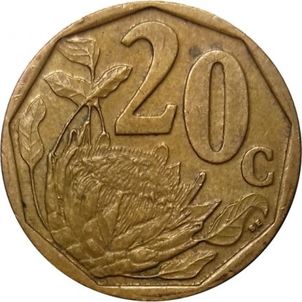 ЮАР 20 центов 2004 год