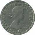 Великобритания 1 шиллинг 1966 год - Английский герб