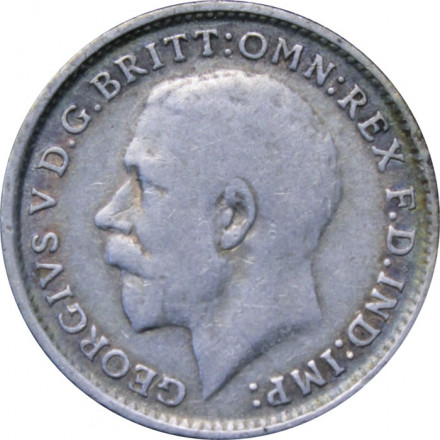 Великобритания 3 пенса 1918 год