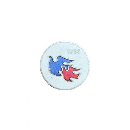 Значок Япония. Голуби. 1966 год
