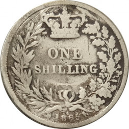 Великобритания 1 шиллинг 1865 год