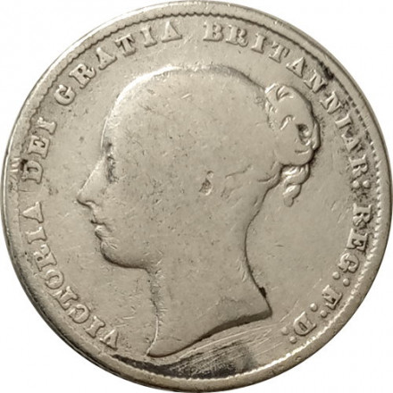 Великобритания 1 шиллинг 1865 год