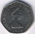 Джерси 50 пенсов 1994 год - Ворота крепости в Сент-Обене