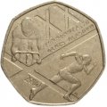 Великобритания 50 пенсов 2014 год - Игры Содружества 2014. Глазго
