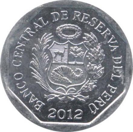 Перу 5 сентимо 2012 год