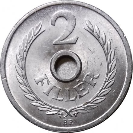 Венгрия 2 филлера 1963 год UNC