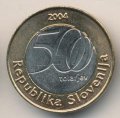 Словения 500 толаров 2004 год