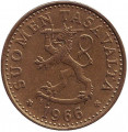 Финляндия 20 пенни 1966 год - Герб