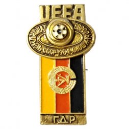 Значок UEFA. Чемпионат Европы Юноши. СССР. 1984. ГДР