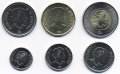 Набор из 6 монет Канады 2017 год - 150 лет Конфедерации Канада