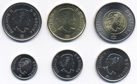 Набор из 6 монет Канады 2017 год - 150 лет Конфедерации Канада