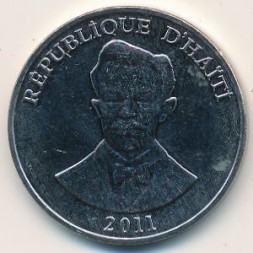 Монета Гаити 50 сентим 2011 год - Шарлеман Перальт
