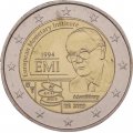 Бельгия 2 евро 2019 год - 25-летие Европейского валютного института (EMI)