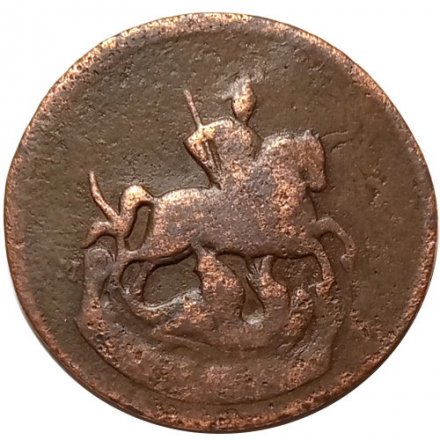 1 копейка 1788 ММ год Екатерина II (1762 - 1796) - перечекан, D-30мм - VF