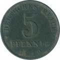 Германия 5 пфеннигов 1919 год (A)