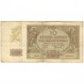 Польша 10 злотых 1940 год - VG
