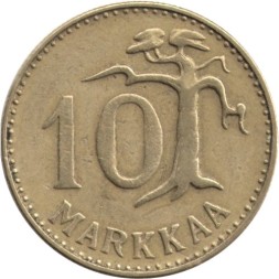 Финляндия 10 марок 1961 год