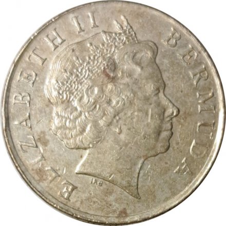 Бермудские острова 1 доллар 2008 год - Парусная лодка (F)