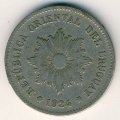 Уругвай 5 сентесимо 1924 год