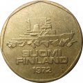 Финляндия 5 марок 1972 год - Ледокол «Varma»