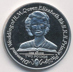 Монета Южная Джорджия и Южные Сэндвичевы острова 2 фунта 2007 год - Невеста
