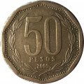 Чили 50 песо 2009 год - Бернардо О’Хиггинс