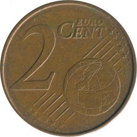 Греция 2 евроцента 2002 год - Трёхмачтовый корвет