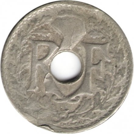 Франция 25 сантимов 1922 год - F