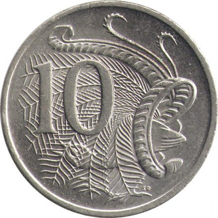 Австралия 10 центов 2012 год