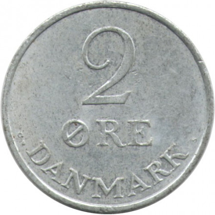 Дания 2 эре 1970 год - Король Фредерик IX