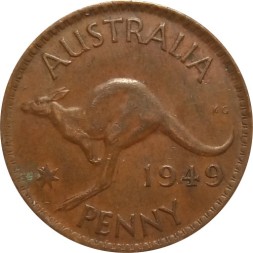 Австралия 1 пенни 1949 год