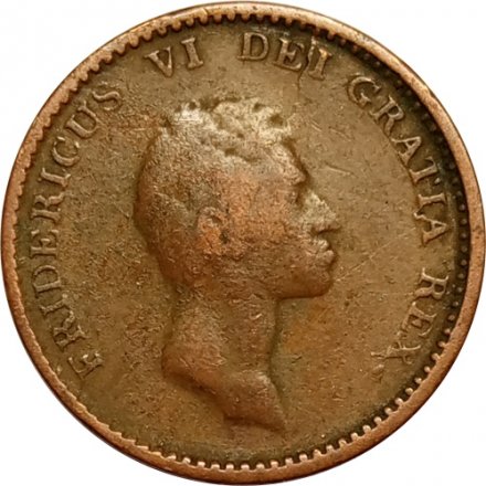 Дания 1 ригсбанкскиллинг 1813 год