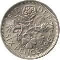 Великобритания 6 пенсов 1967 год