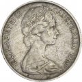 Австралия 5 центов 1969 год - Ехидна