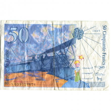 Франция 50 франков 1997 год - Сент-Экзюпери - F