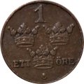 Швеция 1 эре 1916 год (6 - длинный хвост)