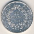Франция 10 франков 1968 год