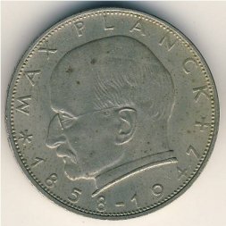 ФРГ 2 марки 1967 год