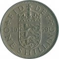 Великобритания 1 шиллинг 1959 год - Английский герб