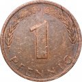 ФРГ 1 пфенниг 1973 год (J)