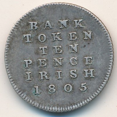Ирландия 10 пенсов 1805 год