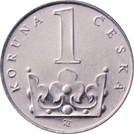 Чехия 1 крона 1993 год