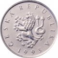 Чехия 1 крона 1993 год