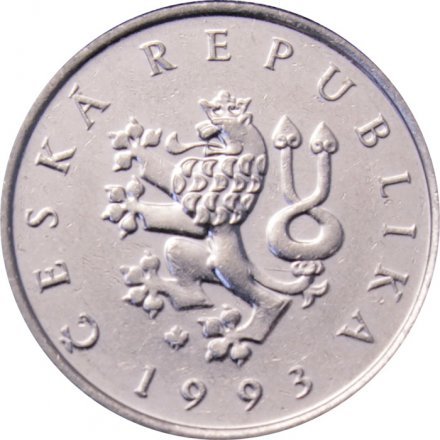 Чехия 1 крона 1993 год